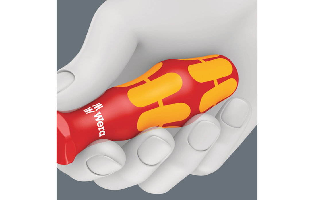 WE-006480	160 iS/7 Rack VDE Набор диэлектрических отвёрток с узким концом + пробник + подставка, 7 пр., PH 1/2, PZ/S # 2, SL 3.5/4.0/5.5 3