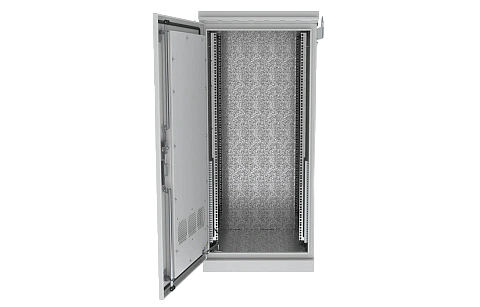 Шкаф климатический  напольный из нержавеющей стали 19",42U(800-1000) ШКТ-НП-Н-42U-800-1000 4