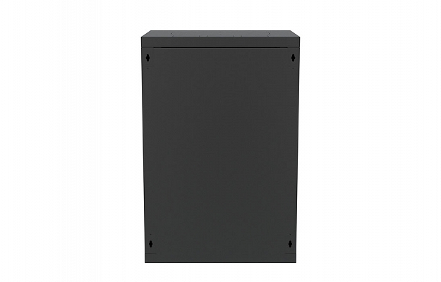 Шкаф телекоммуникационный настенный разборный черный 19”,18U(600x450), ШТ-НСр-18U-600-450-П-Ч дверь перфорированная ССД внешний вид 3
