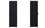 Шкаф телекоммуникационный напольный 19", 42U(800x1000), ШТ-НП-М-42U-800-1000-М-Ч, передняя дверь металл, черный ССД внешний вид 3