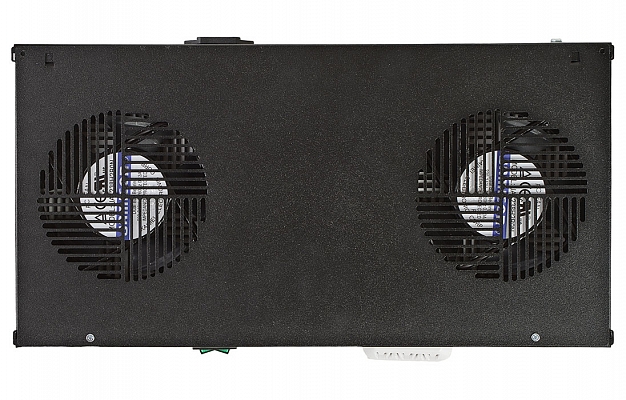 Вентиляторный модуль , 2 вентилятора с термореле  ВМ-2-19"-Т-Ч черный ССД внешний вид 4