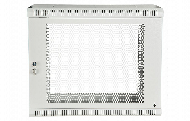 Шкаф телекоммуникационный настенный разборный 19”,15U(600x650), ШТ-НСр-15U-600-650-П дверь перфорированная ССД внешний вид 2