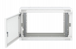 Шкаф телекоммуникационный настенный разборный 19”,6U(600x350), ШТ-НСр-6U-600-350-П дверь перфорированная ССД внешний вид 3