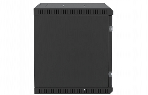 Шкаф телекоммуникационный настенный разборный черный 19”,9U(600x650), ШТ-НСр-9U-600-650-М-Ч дверь металл ССД внешний вид 4