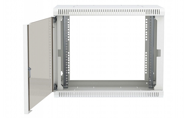 Шкаф телекоммуникационный настенный разборный 19”,15U-600x450, ШТ-НСр-15U-600x450-С дверь стекло ССД внешний вид 4