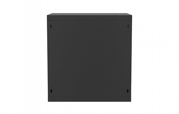 Шкаф телекоммуникационный настенный разборный черный 19”,12U(600x550), ШТ-НСр-12U-600-550-М-Ч дверь металл ССД внешний вид 3