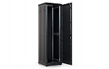 Шкаф телекоммуникационный напольный 19", 42U(800x1000), ШТ-НП-М-42U-800-1000-М-Ч, передняя дверь металл, черный ССД внешний вид 4