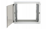 Шкаф телекоммуникационный настенный разборный 19”,9U(600x550), ШТ-НСр-9U-600-550-С дверь стекло ССД внешний вид 4