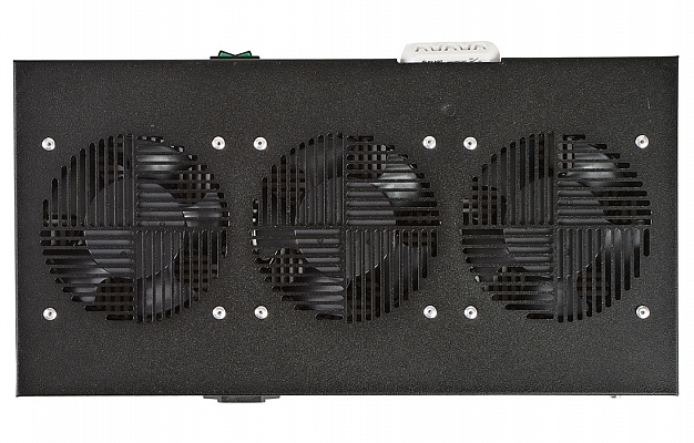 Вентиляторный модуль , 3 вентилятора с термореле  ВМ-3-19"-Т-Ч черный ССД внешний вид 3