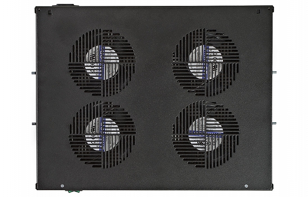 Вентиляторный модуль , 4 вентилятора с термодатчиком 35С ВМ-4-19"-Ч чёрный ССД внешний вид 4