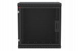 Шкаф телекоммуникационный настенный разборный черный 19”,15U(600x650), ШТ-НСр-15U-600-650-П-Ч дверь перфорированная ССД внешний вид 2