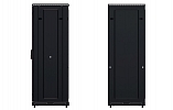 Шкаф телекоммуникационный напольный 19", 27U(600x1000), ШТ-НП-М-27U-600-1000-П-Ч, передняя дверь перфорация, черный ССД внешний вид 5