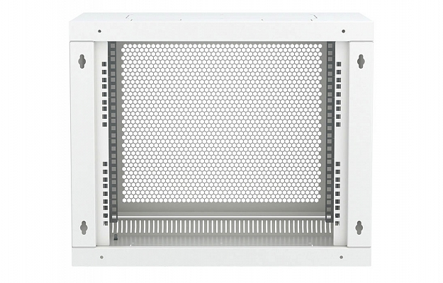 Шкаф телекоммуникационный настенный разборный 19”,9U(600x350), ШТ-НСр-9U-600-350-П дверь перфорированная ССД внешний вид 5