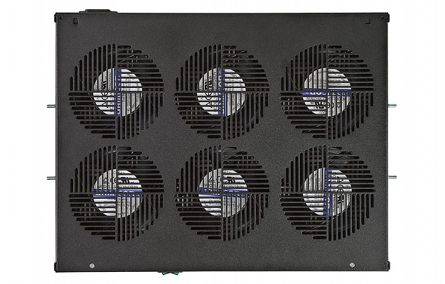 Вентиляторный модуль , 6 вентилятора с термодатчиком 35С ВМ-6-19"-Ч черный ССД внешний вид 4