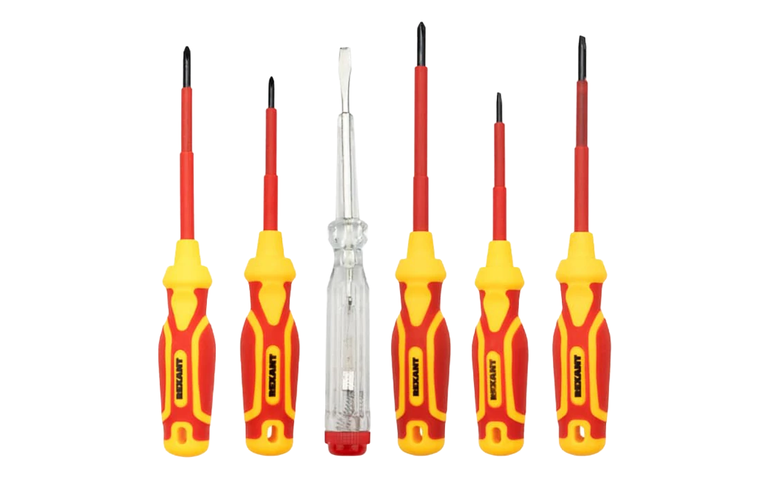12-4692-3 Набор диэлектрического инструмента RI-02, тканевый пенал, 11 предметов, до 1000В 3