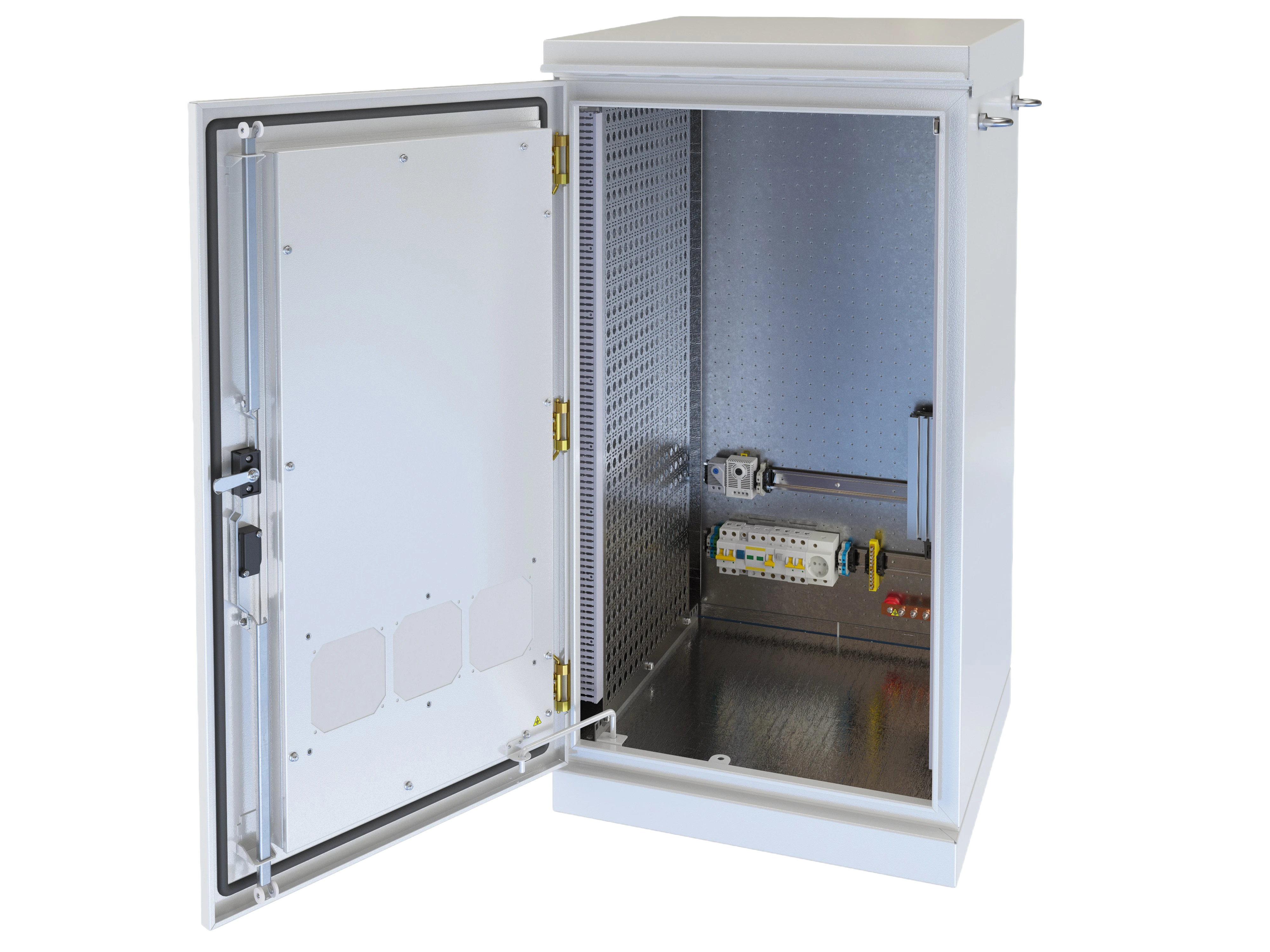 Шкаф климатический  напольный с комплектацией 19",22U(600x600) ШКТ-НП-22U-600-600-КОМ-3 3