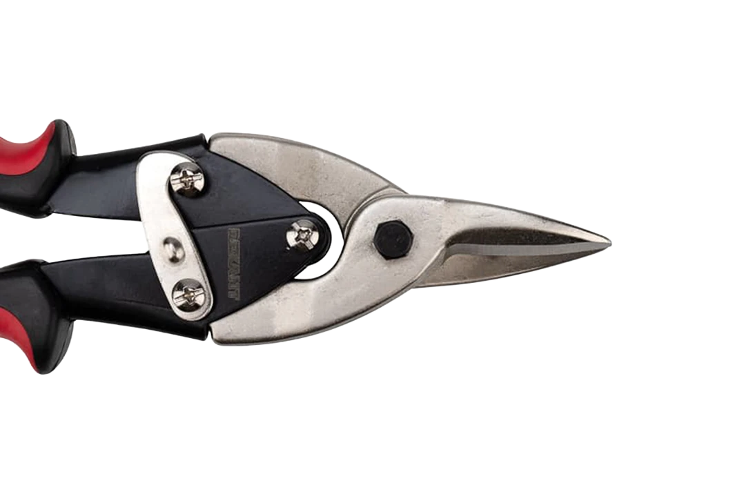 12-4630 Ножницы по металлу прямые 260мм никелированные, двухкомпонентные рукоятки REXANT 2