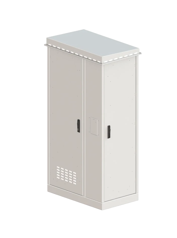 Шкаф климатический  напольный двухсекционный 19, 12U (600x1000) ШКТ-НП-2-12U-600-1000