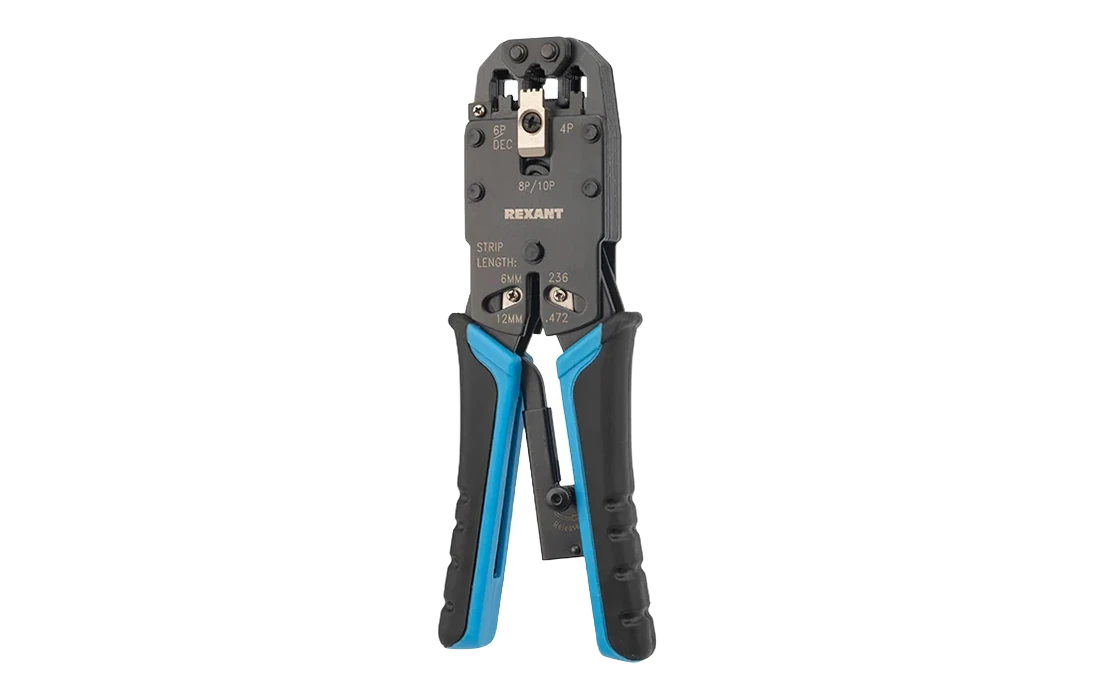 12-3442-1 Кримпер HT-200R ТАЙВАНЬ для обжима 10P10C, 8P8C, 6P6C, 4P4C REXANT