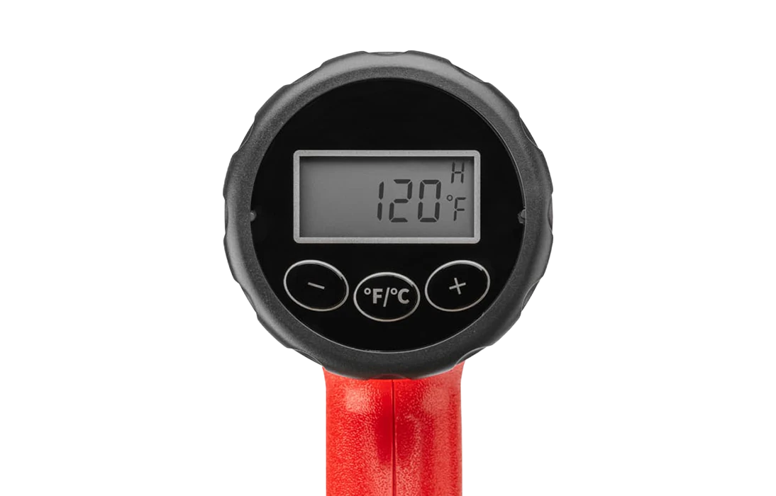 12-0053 Фен строительный, 230 В/2000 Вт "STANDARD" с терморегулятором и дисплеем 4