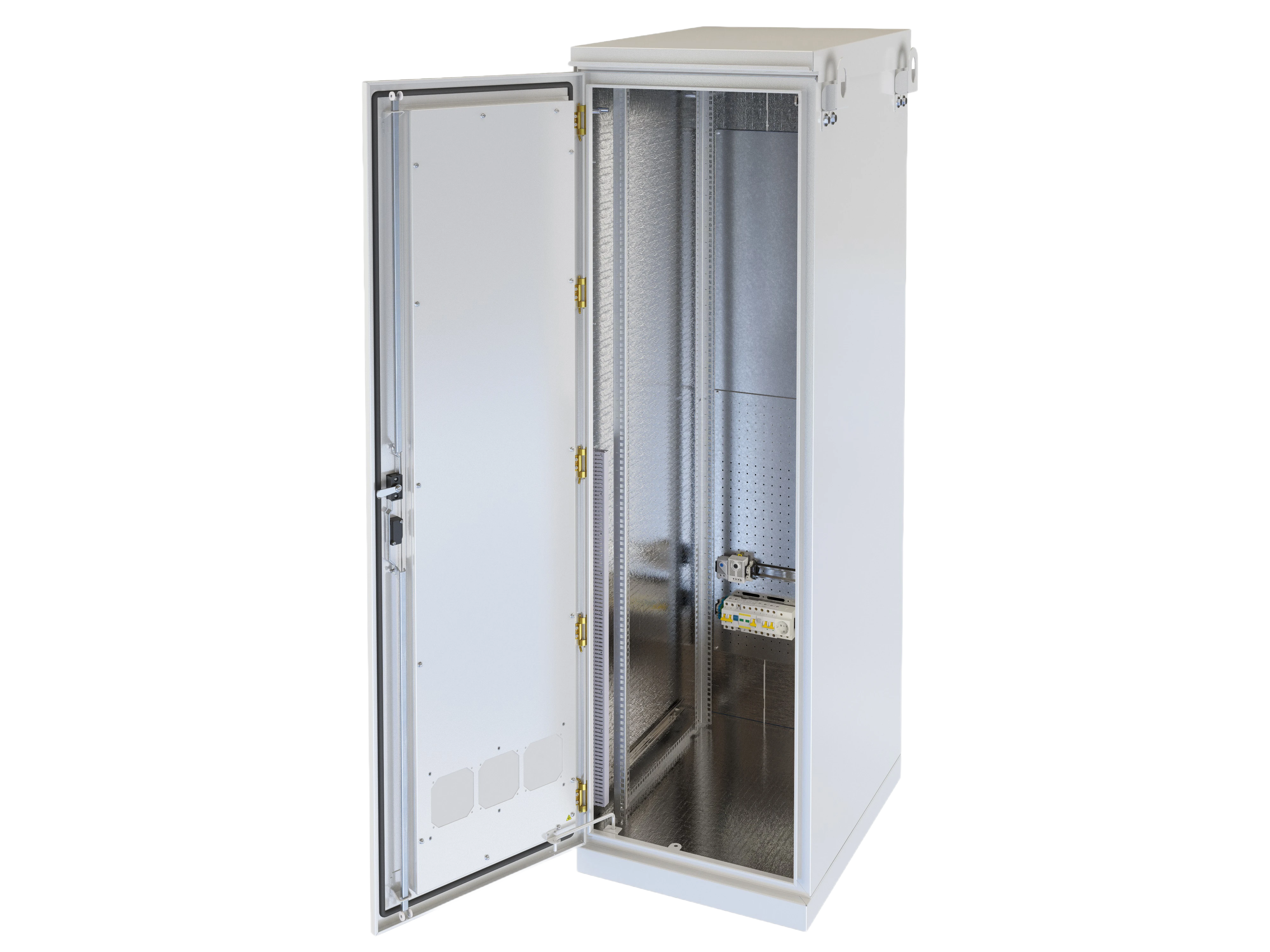 Шкаф климатический  напольный с комплектацией 19",42U(600x800) ШКТ-НП-42U-600-800-КОМ-4 3