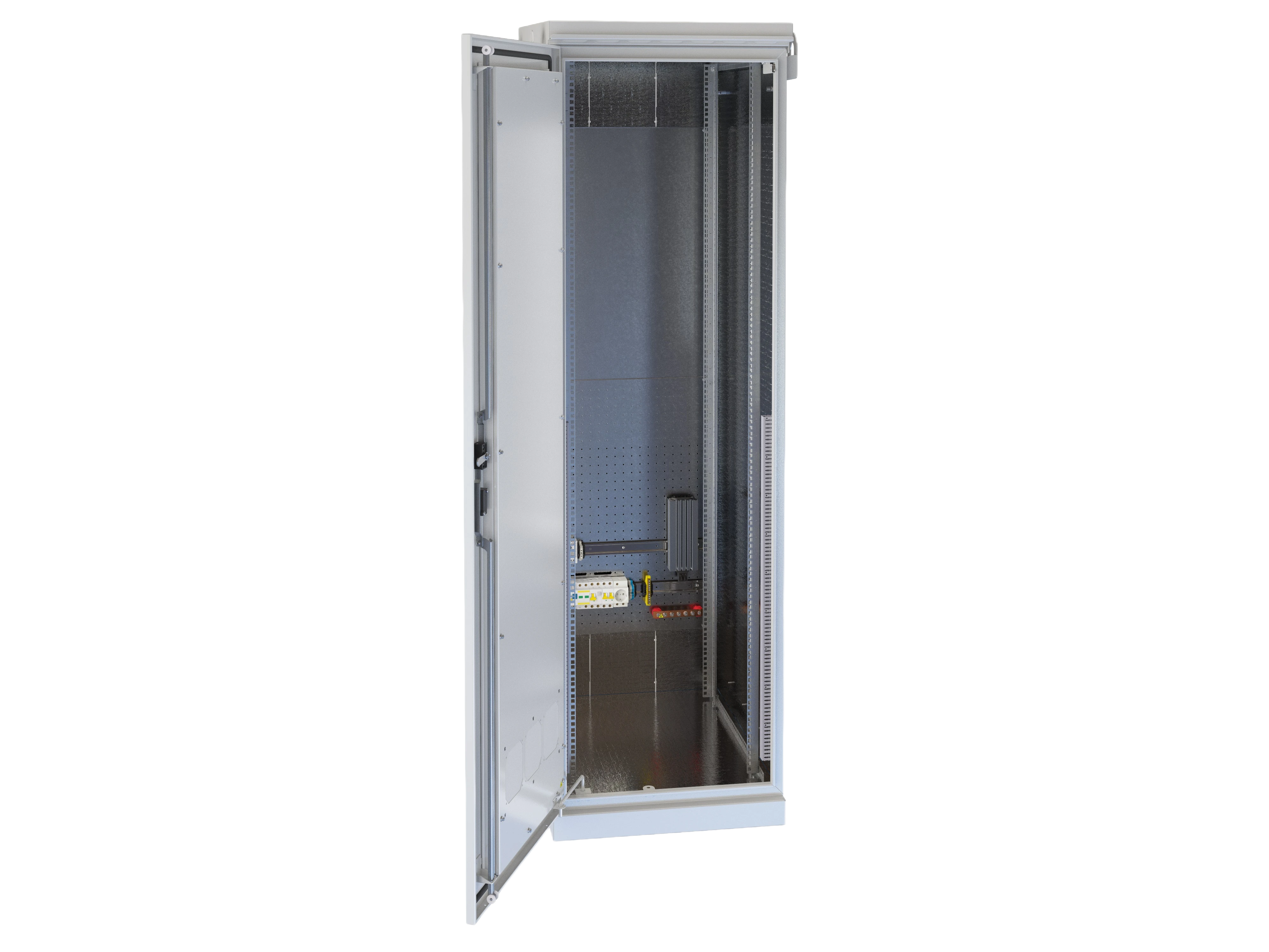 Шкаф климатический  напольный с комплектацией 19",42U(600x800) ШКТ-НП-42U-600-800-КОМ-4 2