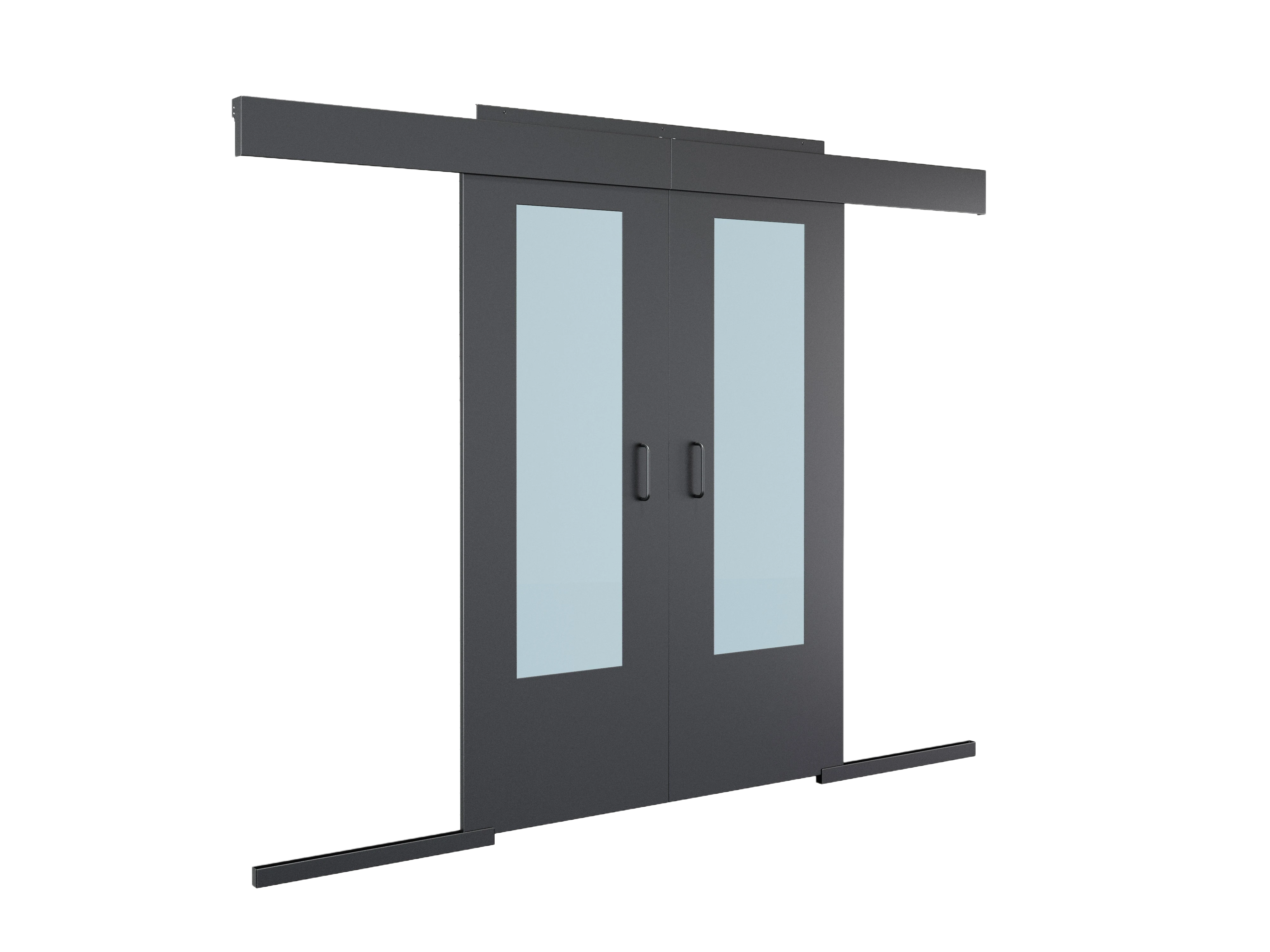 Двери для систем коридора раздвижные 45U (900x1200), для шкафов серверных ЦОД, ШТ-НП-СЦД-45U, СЦД-Д-45U-900-1200 комплект, RAL9005