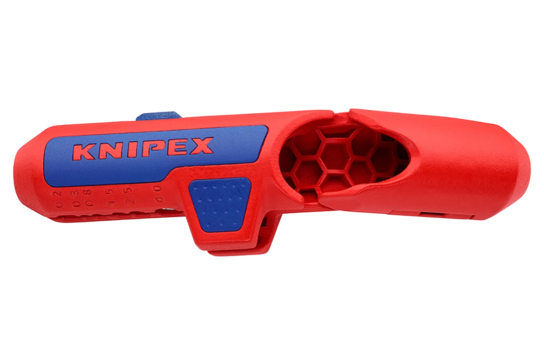 KN-169501SB	ErgoStrip® Cтриппер универсальный для круглых проводов, 0.2-4 мм², d8-13 мм, длина 135 мм, SB