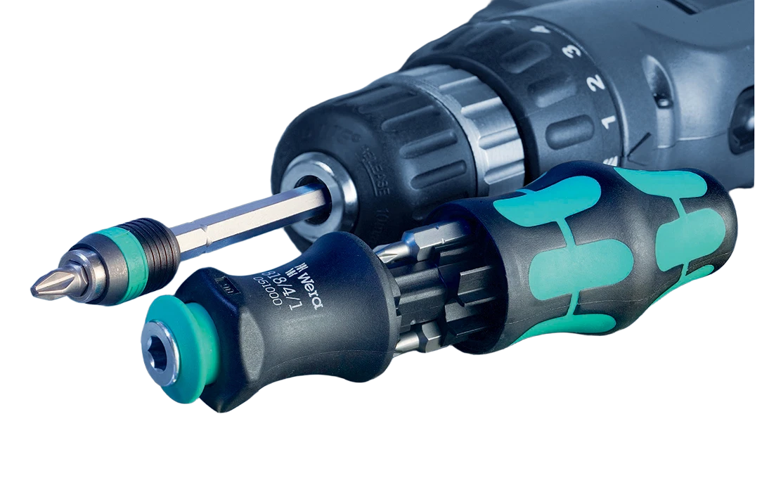 WE-134491	Kraftform Kompakt 28 с сумкой, набор бит с отвёрткой-битодержателем, 6 пр. 5