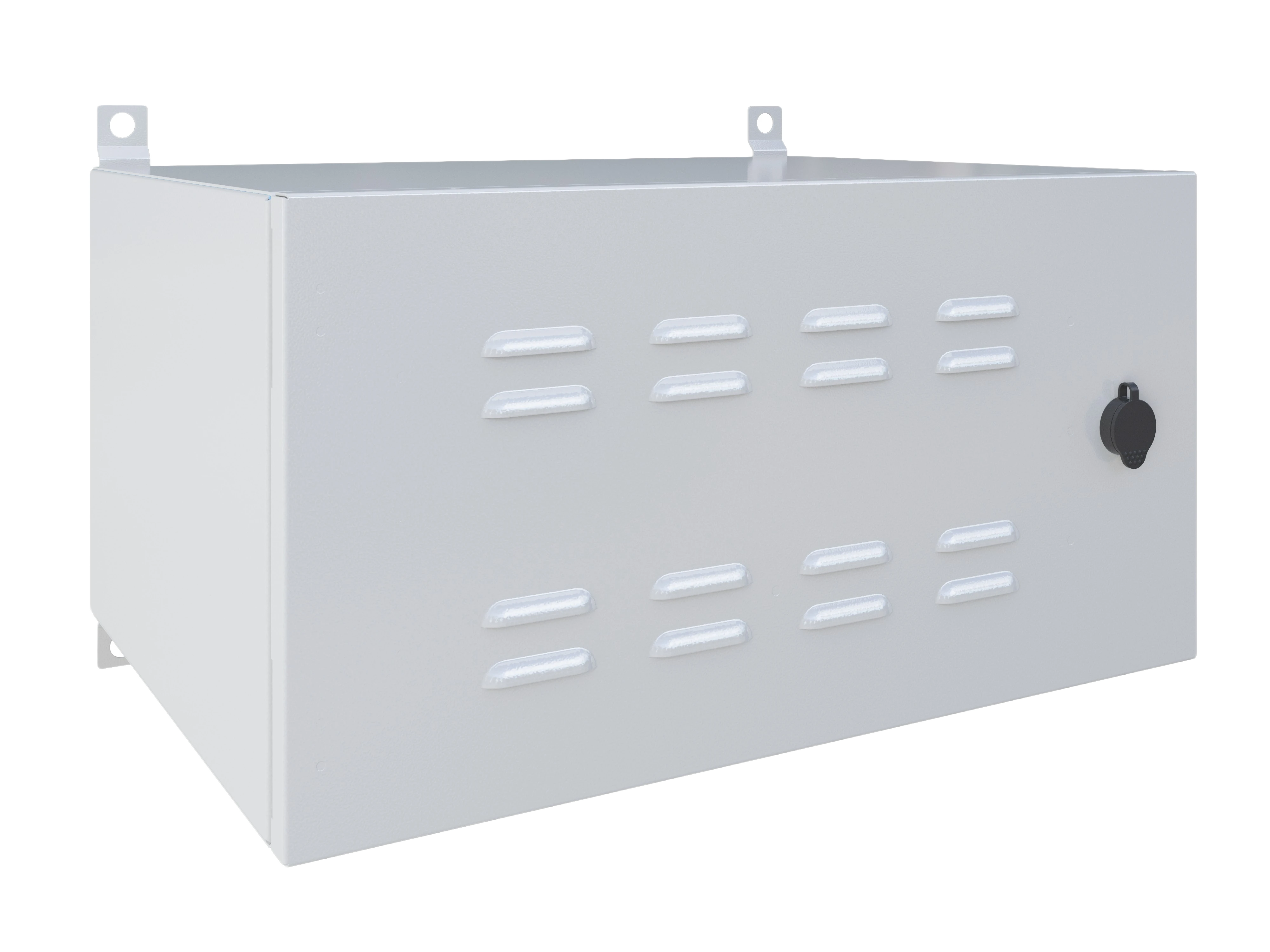 Шкаф климатический навесной с комплектацией 19",6U(600x350), ШКТ-НВ-6U-600-350-КОМ-1