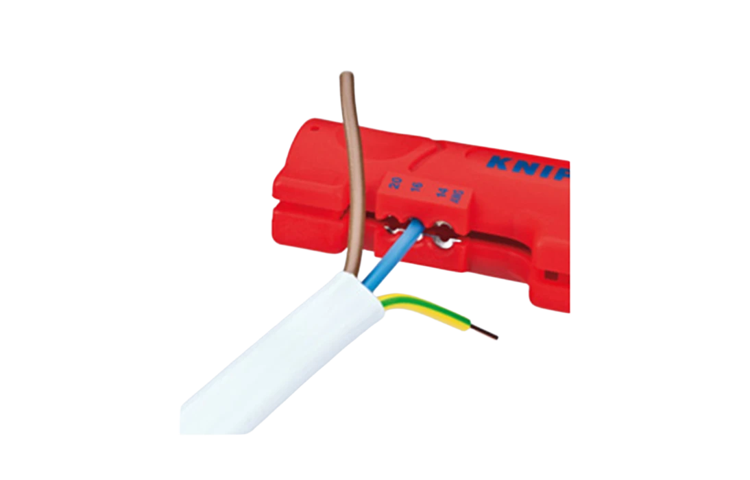 KN-1664125SB	Стриппер для плоского, круглого и водостойкого монтажного кабелей, 0.8/1.5/2.5 мм², длина 125 мм, SB 3