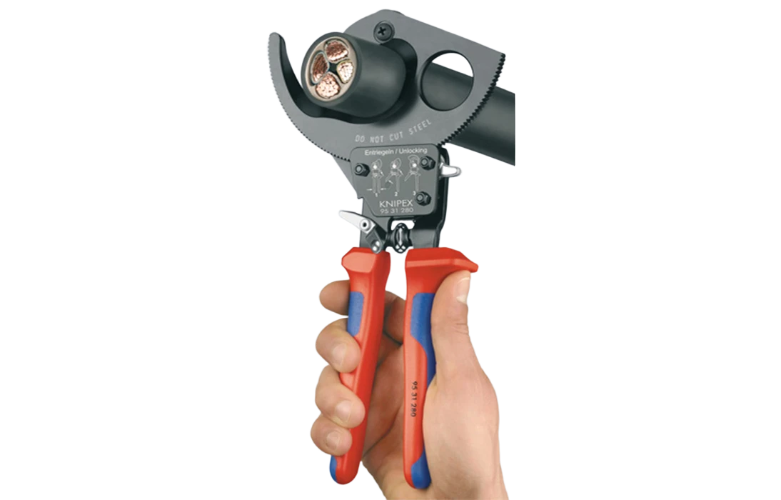 KN-9531250	Кабелерез с трещоткой, Ø 32 мм (240 мм², MCM 500), длина 250 мм 3