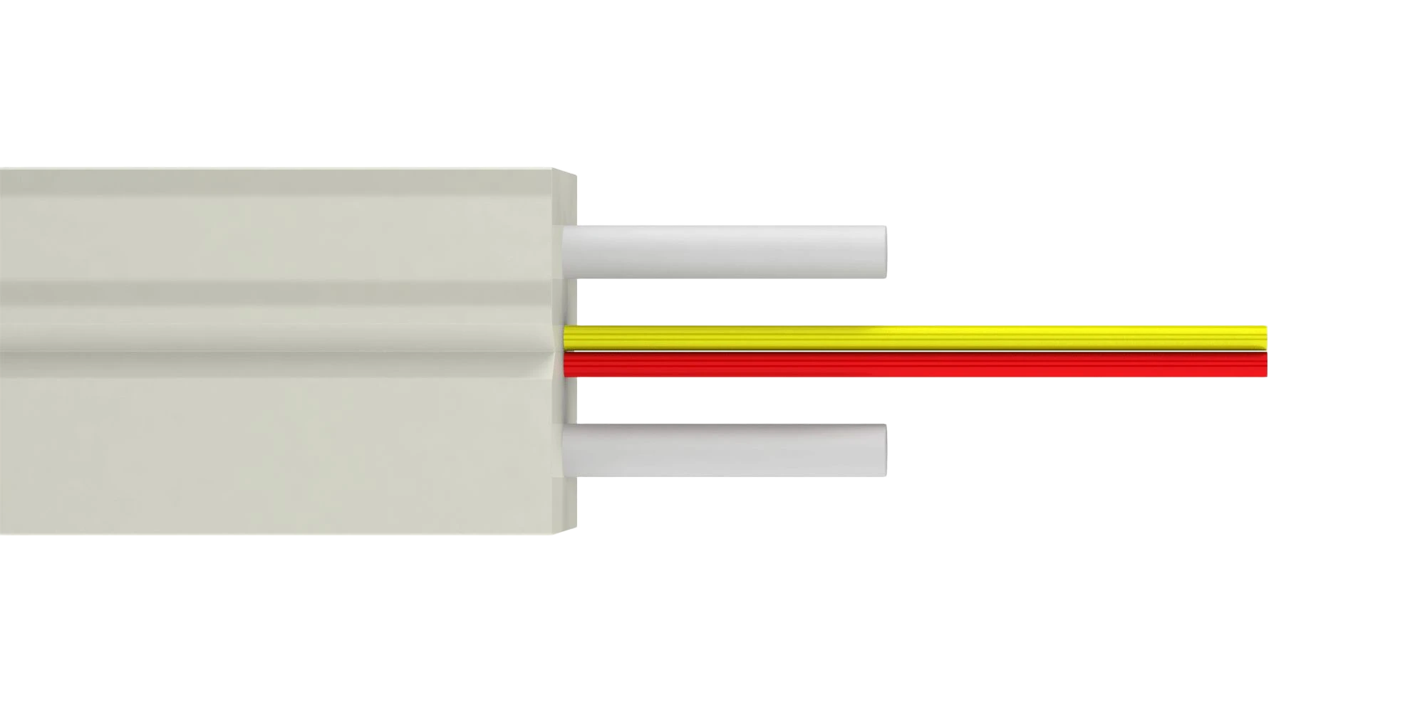 Кабель оптический абонентский ОК-СМС-Л-нг(А)-HF-1XG657A2 ССД белый