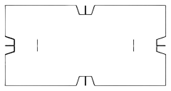 Крышка экранированная универсальная для разветвительных лотков (КЭУ) 2