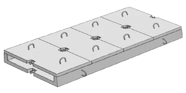 Крышка экранированная для большого лотка (КЭБ) 4