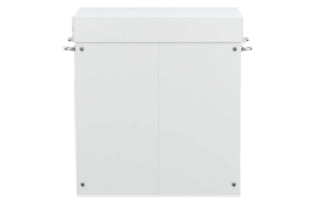 Шкаф климатический  навесной из нержавеющей стали ШКТ-НВ-Н-2-12U-600-500 с крышей 2