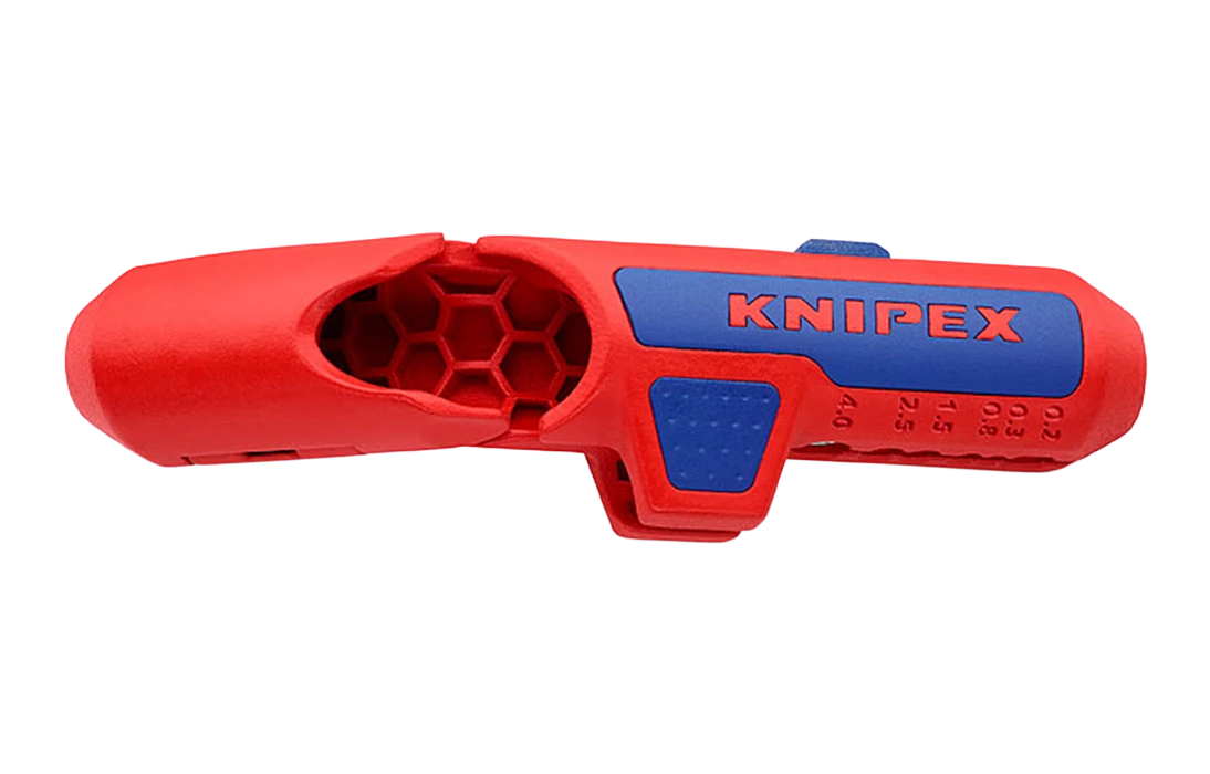 KN-169502SB	ErgoStrip® Cтриппер универсальный для круглых проводов, 0.2-4 мм², d8-13 мм, длина 135 мм, для левшей, SB