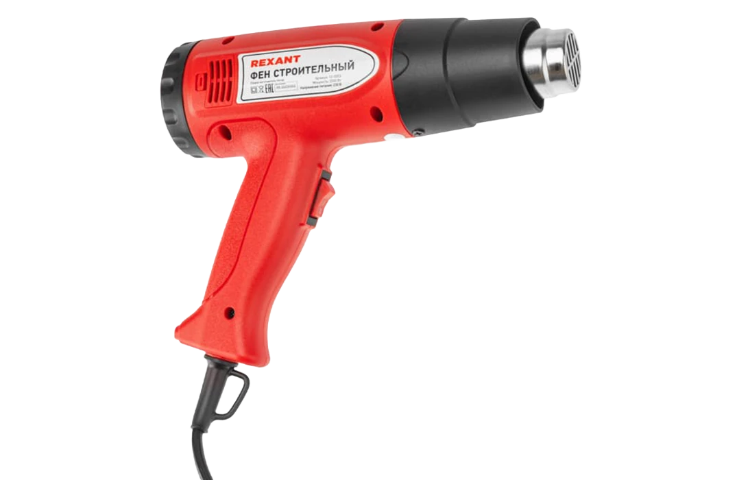 12-0053 Фен строительный, 230 В/2000 Вт "STANDARD" с терморегулятором и дисплеем 3