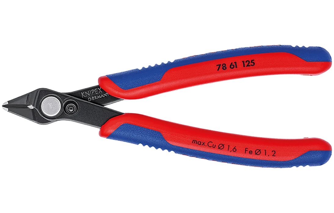 KN-7861125	Electronic Super Knips® Бокорезы прецизионные, нерж., для реза оптоволокна, 125 мм, 2-комп ручки
