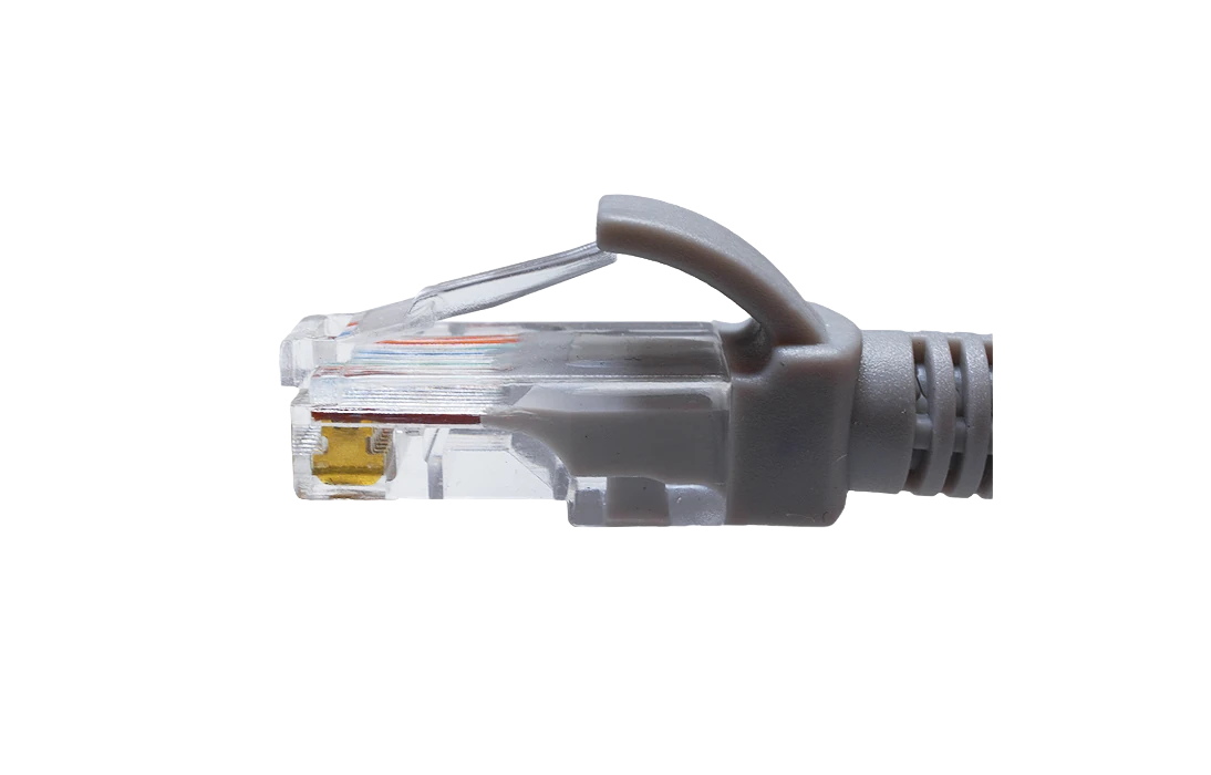 10-0140-2 SUPRLAN Патч-корд UTP 5e 4x2 26AWG (7x0.16mm) Cu LSZH серый 0,15м 2