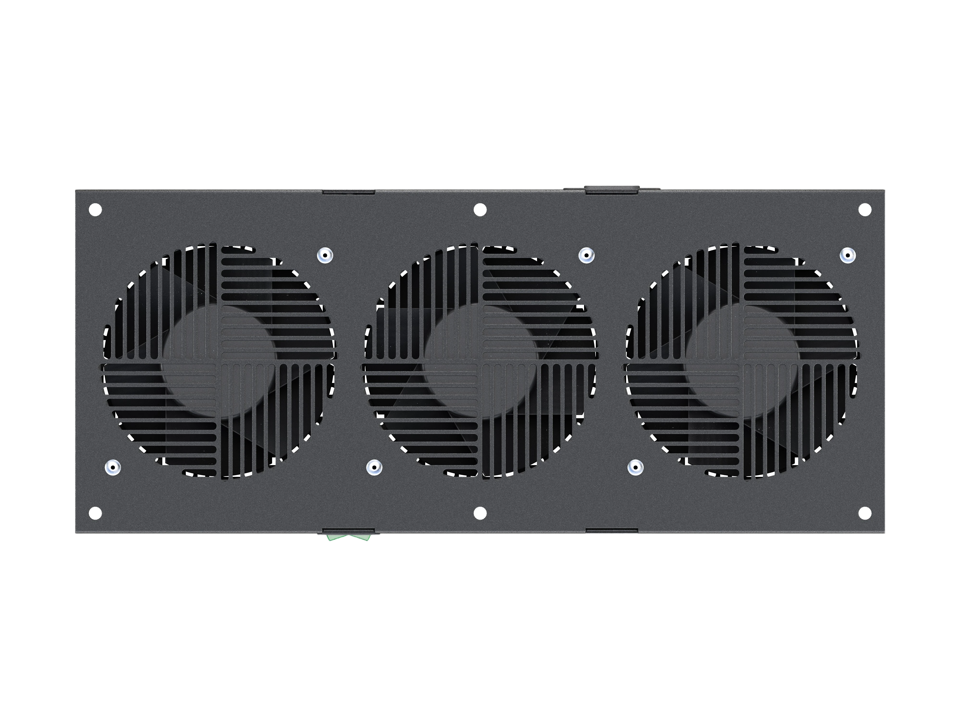 Вентиляторный модуль потолочный чёрный, 3 вентилятора с термодатчиком 35С ВМ-3П-Ч ССД 3