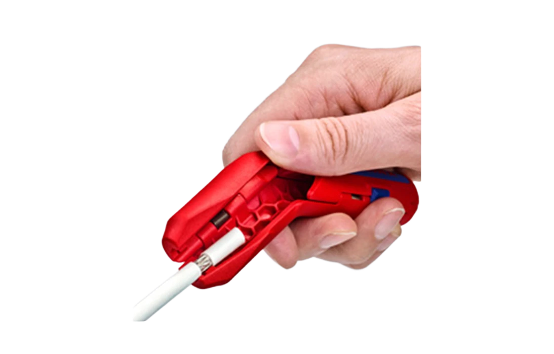 KN-169501SB	ErgoStrip® Cтриппер универсальный для круглых проводов, 0.2-4 мм², d8-13 мм, длина 135 мм, SB 3