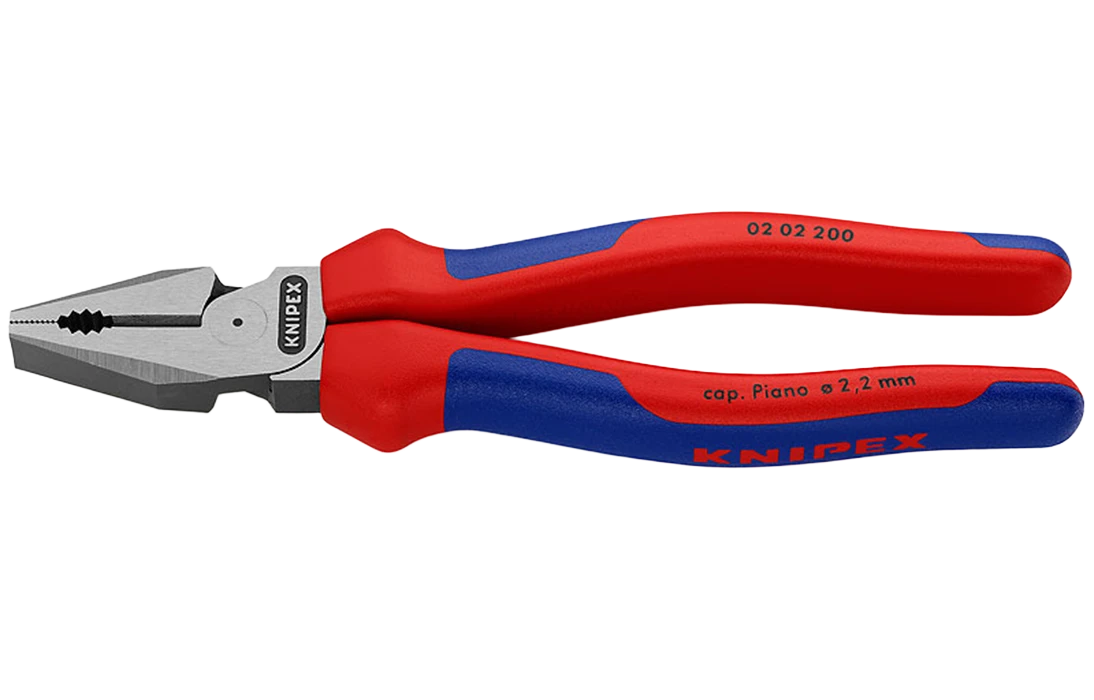 KN-0202200 Плоскогубцы комбинированные особой мощности, 200 мм, фосфатированные, 2-комп ручки