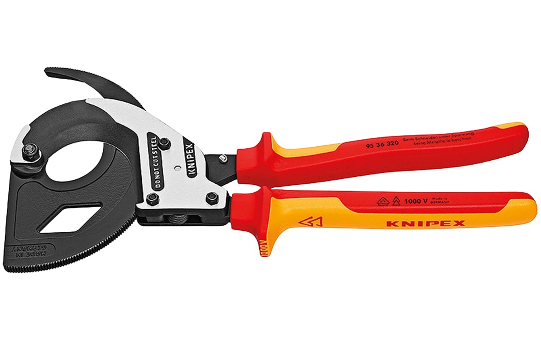 KN-9536320	Кабелерез с трещоткой VDE, Ø 60 мм (600 мм², MCM 1200), длина 320 мм